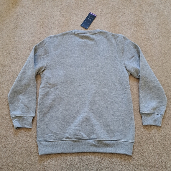Tommy Hilfiger Youth Sweatshirt Grey Size 18/20 Unisex Fleece Crewneck Pullover - Picture 2 of 9